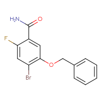 Chemical structure of 5-(benzyloxy)-4-bromo-2-fluorobenzamide - CSSB00047596148