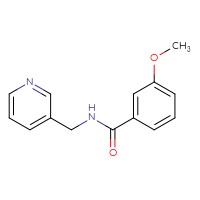 Chemical structure of 3-methoxy-N-[(pyridin-3-yl)methyl]benzamide - CSSB00026371238