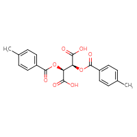 Chemical structure of (2S,3S)-2,3-bis(4-methylbenzoyloxy)butanedioic acid - CSSB00000734320