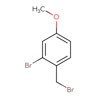 Chemical structure of 2-bromo-1-(bromomethyl)-4-methoxybenzene - CSSB00011982828