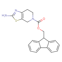 Chemical structure of (9H-fluoren-9-yl)methyl 2-amino-4H,5H,6H,7H-[1,3]thiazolo[5,4-c]pyridine-5-carboxylate - CSSB14948215074