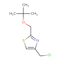 Chemical structure of 2-[(tert-butoxy)methyl]-4-(chloromethyl)-1,3-thiazole - CSSB00011260295