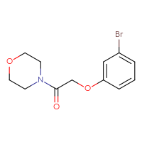 Chemical structure of 2-(3-bromophenoxy)-1-(morpholin-4-yl)ethan-1-one - CSSB00000248081
