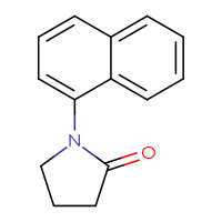 Chemical structure of 1-(naphthalen-1-yl)pyrrolidin-2-one - CSSB00030939959