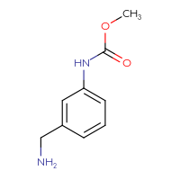 Chemical structure of methyl N-[3-(aminomethyl)phenyl]carbamate - CSSB00000730351