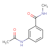 Chemical structure of 3-acetamido-N-methylbenzamide - CSSB00000154571