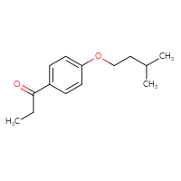 Chemical structure of 1-[4-(3-methylbutoxy)phenyl]propan-1-one - CSSB00000193578