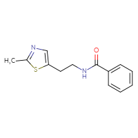Chemical structure of N-[2-(2-methyl-1,3-thiazol-5-yl)ethyl]benzamide - CSSB00102421750