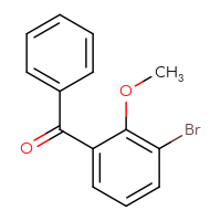 Chemical structure of (3-bromo-2-methoxyphenyl)(phenyl)methanone - CSSB06741760880
