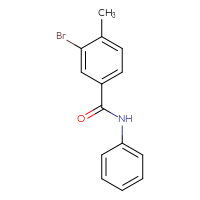 Chemical structure of 3-bromo-4-methyl-N-phenylbenzamide - CSSB00000261538