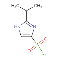 Chemical structure of 2-(propan-2-yl)-1H-imidazole-4-sulfonyl chloride - CSSB00000759659