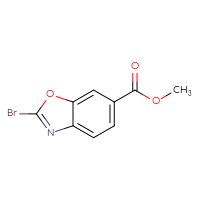 Chemical structure of methyl 2-bromo-1,3-benzoxazole-6-carboxylate - CSSB00010970020