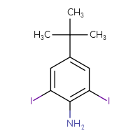 Chemical structure of 4-tert-butyl-2,6-diiodoaniline - CSSB00010984301