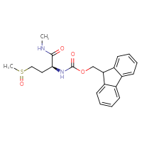 Chemical structure of (9H-fluoren-9-yl)methyl N-[(1S)-3-methanesulfinyl-1-(methylcarbamoyl)propyl]carbamate - CSSB00943410507