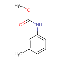 Chemical structure of methyl N-(3-methylphenyl)carbamate - CSSB00011256744