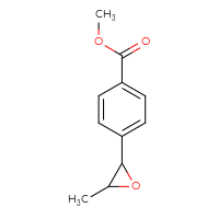 Chemical structure of methyl 4-(3-methyloxiran-2-yl)benzoate - CSSB06726392366