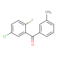 Chemical structure of (5-chloro-2-fluorophenyl)(3-methylphenyl)methanone - CSSB00006241044