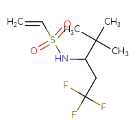 Chemical structure of N-(1,1,1-trifluoro-4,4-dimethylpentan-3-yl)ethene-1-sulfonamide - CSMB21332051086