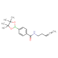 Chemical structure of N-(penta-3,4-dien-1-yl)-4-(4,4,5,5-tetramethyl-1,3,2-dioxaborolan-2-yl)benzamide - CSSB02522296989