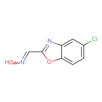 Chemical structure of N-[(5-chloro-1,3-benzoxazol-2-yl)methylidene]hydroxylamine - CSSB00015194423