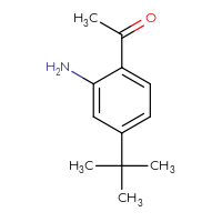 Chemical structure of 1-(2-amino-4-tert-butylphenyl)ethan-1-one - CSSB00000077141