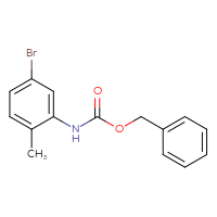 Chemical structure of benzyl N-(5-bromo-2-methylphenyl)carbamate - CSSB00013481535