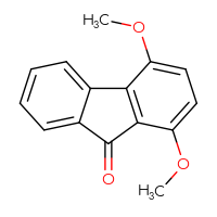 Chemical structure of 1,4-dimethoxy-9H-fluoren-9-one - CSSB00102575108
