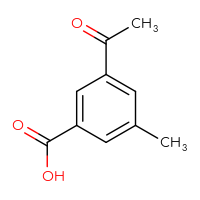Chemical structure of 3-acetyl-5-methylbenzoic acid - CSSB00010726539