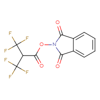 Chemical structure of 1,3-dioxo-2,3-dihydro-1H-isoindol-2-yl 3,3,3-trifluoro-2-(trifluoromethyl)propanoate - CSSB00116210587
