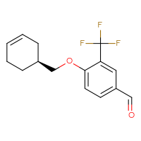 Chemical structure of 4-{[(1S)-cyclohex-3-en-1-yl]methoxy}-3-(trifluoromethyl)benzaldehyde - CSSB06763921372