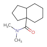 Chemical structure of N,N-dimethyl-octahydro-1H-indene-3a-carboxamide - CSSB00118351652