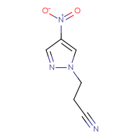 Chemical structure of 3-(4-nitro-1H-pyrazol-1-yl)propanenitrile - CSSB00011228319