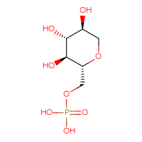 Chemical structure of {[(2R,3S,4R,5S)-3,4,5-trihydroxyoxan-2-yl]methoxy}phosphonic acid - CSSB03549785936