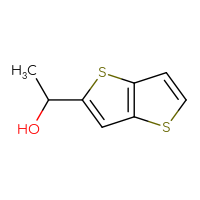 Chemical structure of 1-{thieno[3,2-b]thiophen-2-yl}ethan-1-ol - CSSB00013789417