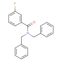 Chemical structure of N,N-dibenzyl-3-fluorobenzamide - CSSB00015632118