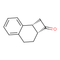 Chemical structure of (2aR,8bR)-1H,2H,2aH,3H,4H,8bH-cyclobuta[a]naphthalen-2-one - CSSB00010636343