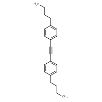 Chemical structure of 1-butyl-4-[2-(4-butylphenyl)ethynyl]benzene - CSSB00025761333