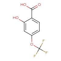 Chemical structure of 2-hydroxy-4-(trifluoromethoxy)benzoic acid - CSSB00010138469