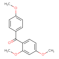 Chemical structure of (2,4-dimethoxyphenyl)(4-methoxyphenyl)methanone - CSSB00000753929