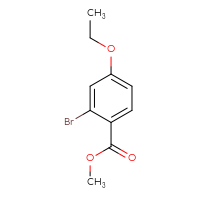 Chemical structure of methyl 2-bromo-4-ethoxybenzoate - CSSB00010779096