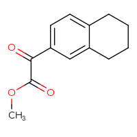Chemical structure of methyl 2-oxo-2-(5,6,7,8-tetrahydronaphthalen-2-yl)acetate - CSSB00012346334