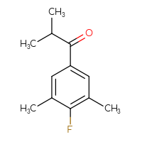 Chemical structure of 1-(4-fluoro-3,5-dimethylphenyl)-2-methylpropan-1-one - CSSB00012256115