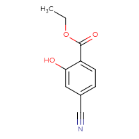 Chemical structure of ethyl 4-cyano-2-hydroxybenzoate - CSSB00009888334