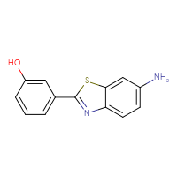 Chemical structure of 3-(6-amino-1,3-benzothiazol-2-yl)phenol - CSSB00103155781