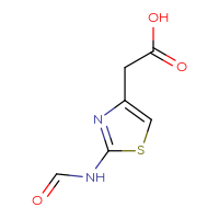 Chemical structure of 2-(2-formamido-1,3-thiazol-4-yl)acetic acid - CSSB00000763563