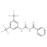 Chemical structure of 1-benzoyl-3-[3,5-bis(trifluoromethyl)phenyl]thiourea - CSSB00025729687