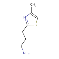 Chemical structure of 3-(4-methyl-1,3-thiazol-2-yl)propan-1-amine - CSSB00000749783