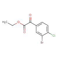 Chemical structure of ethyl 2-(3-bromo-4-chlorophenyl)-2-oxoacetate - CSSB03554962271