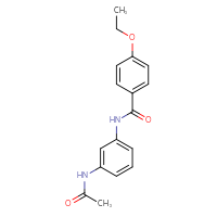 Chemical structure of N-(3-acetamidophenyl)-4-ethoxybenzamide - CSSB00026321695