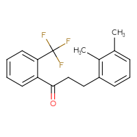Chemical structure of 3-(2,3-dimethylphenyl)-1-[2-(trifluoromethyl)phenyl]propan-1-one - CSSB00020571367